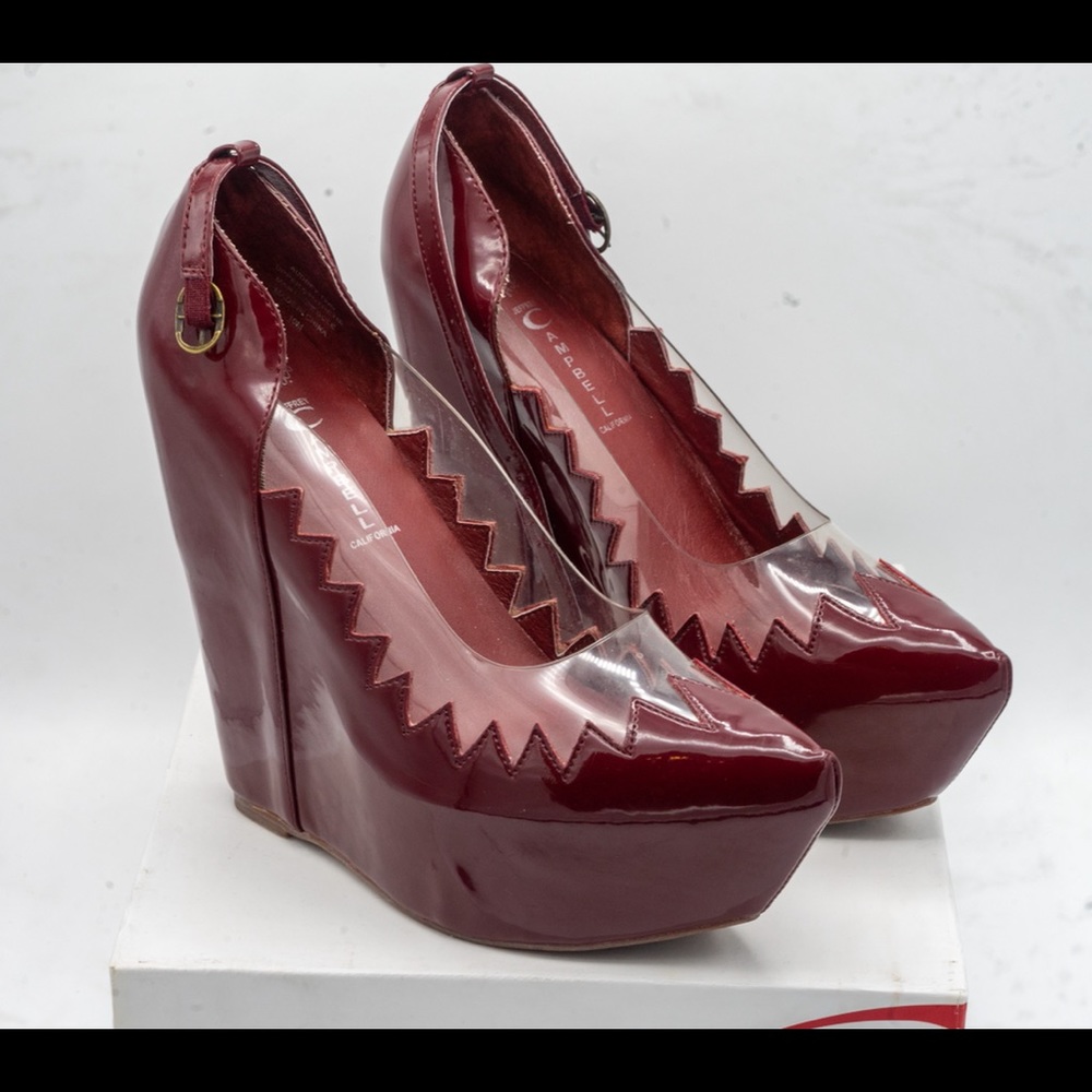 Jeffrey Campbell Audrey Platform Wedge Size 10